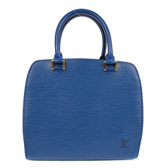 Louis Vuitton Blue Epi Pont Neuf Handbag - Picture 1 of 6